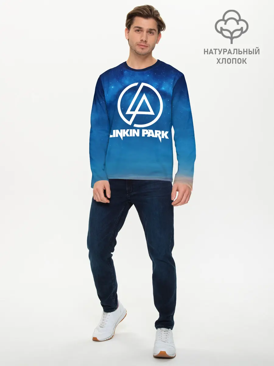 Мужской лонгслив базовый / Linkin Park (P007_P004ooo2196011, P004ooo2196011)