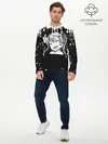 Мужской лонгслив базовый / Ахегао лицо чб (P007_P004ooo2193707, P004ooo2193707)