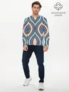 Мужской лонгслив базовый / Восточный орнамент (P007_P004ooo2199455, P004ooo2199455)