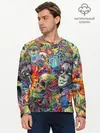 Мужской лонгслив базовый / Психоделическое искусство (P007_P004ooo2204421, P004ooo2204421)