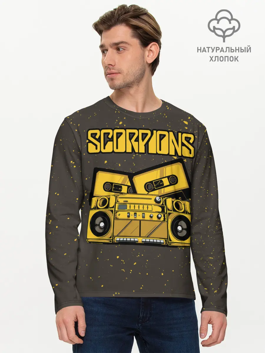 Мужской лонгслив базовый / Scorpions (P007_P004ooo2204605, P004ooo2204605)