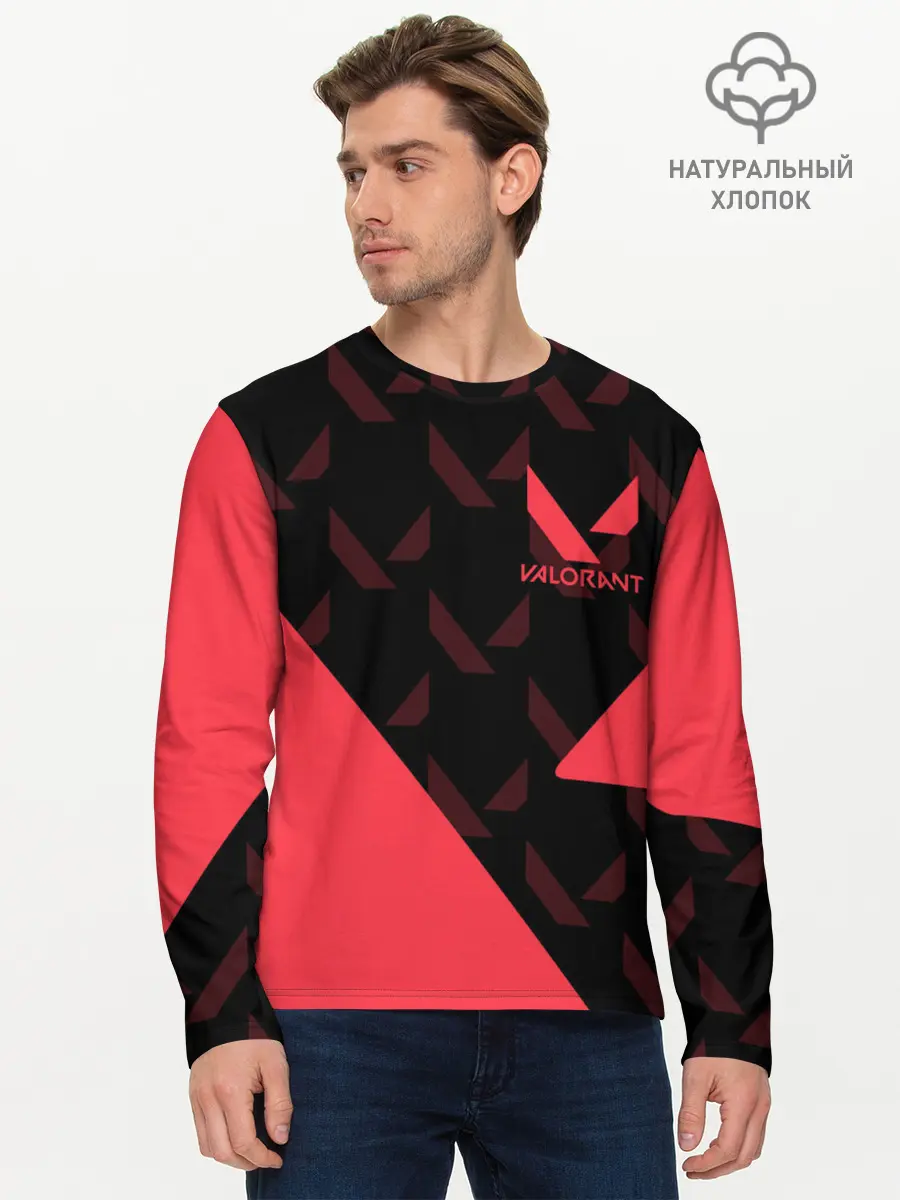 Мужской лонгслив базовый / VALORANT (P007_P004ooo2204947, P004ooo2204947)