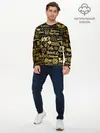 Мужской лонгслив базовый / ЛОГОТИПЫ РОК ГРУПП GOLD (P007_P004ooo2209299, P004ooo2209299)