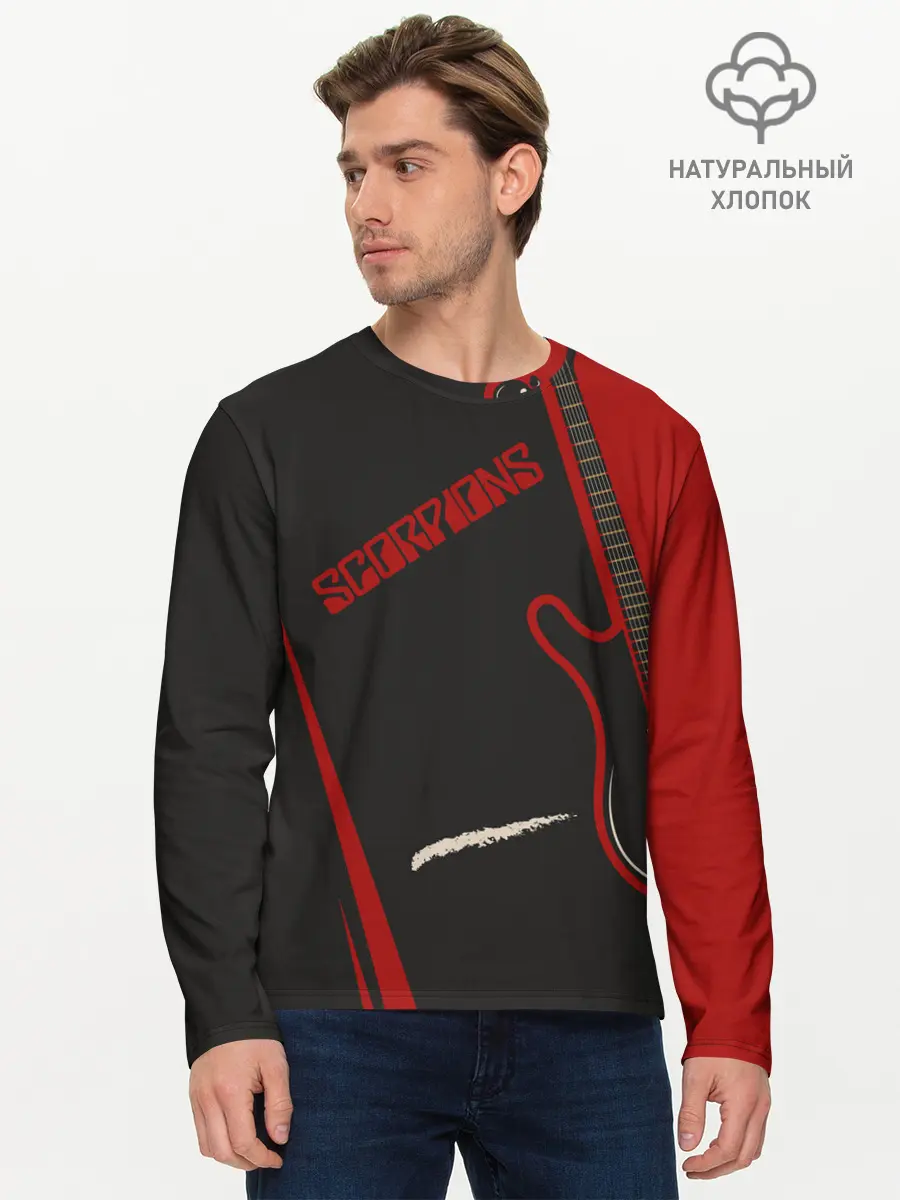 Мужской лонгслив базовый / Scorpions (P007_P004ooo2205931, P004ooo2205931)