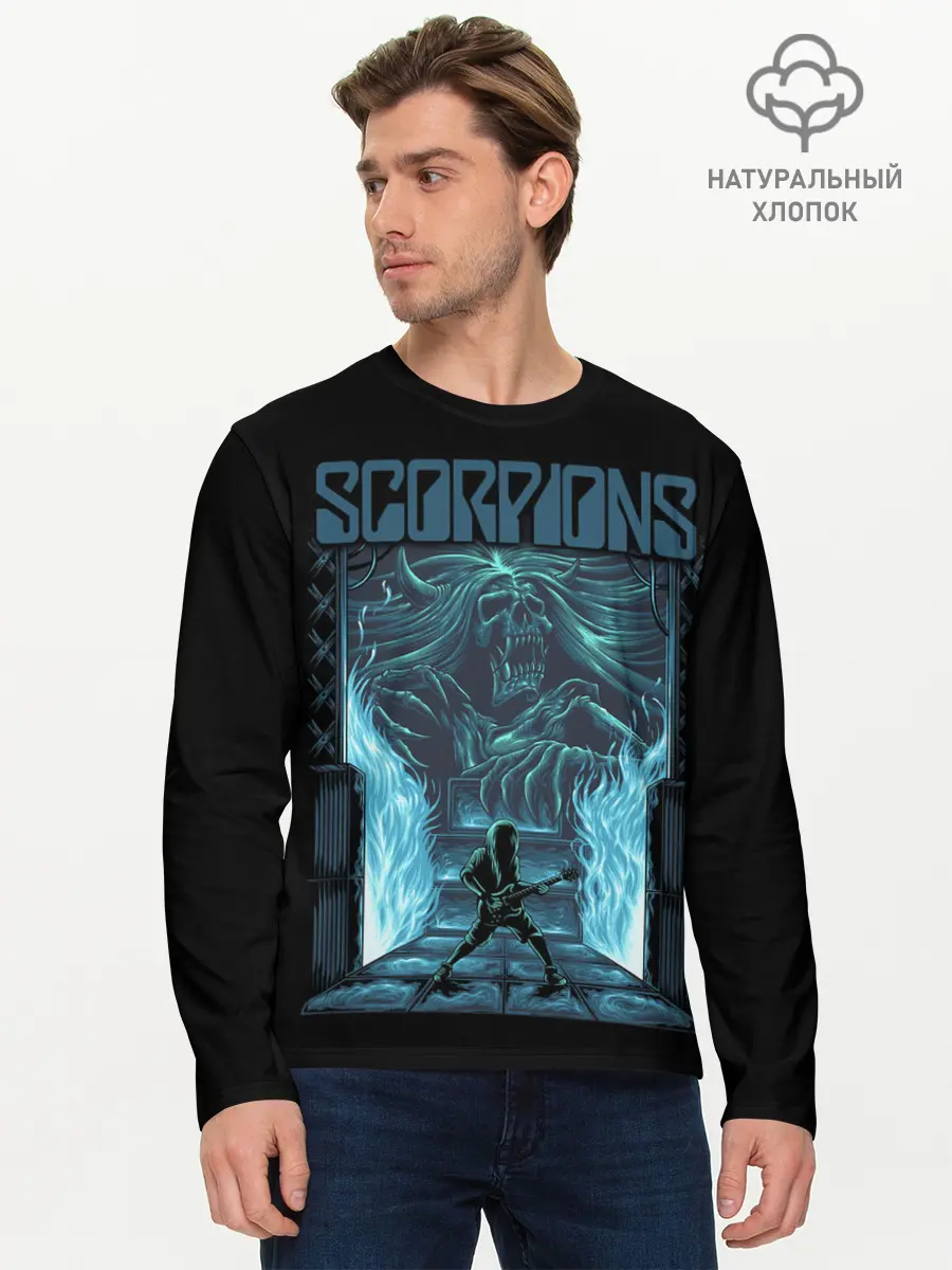 Мужской лонгслив базовый / Scorpions (P007_P004ooo2205903, P004ooo2205903)