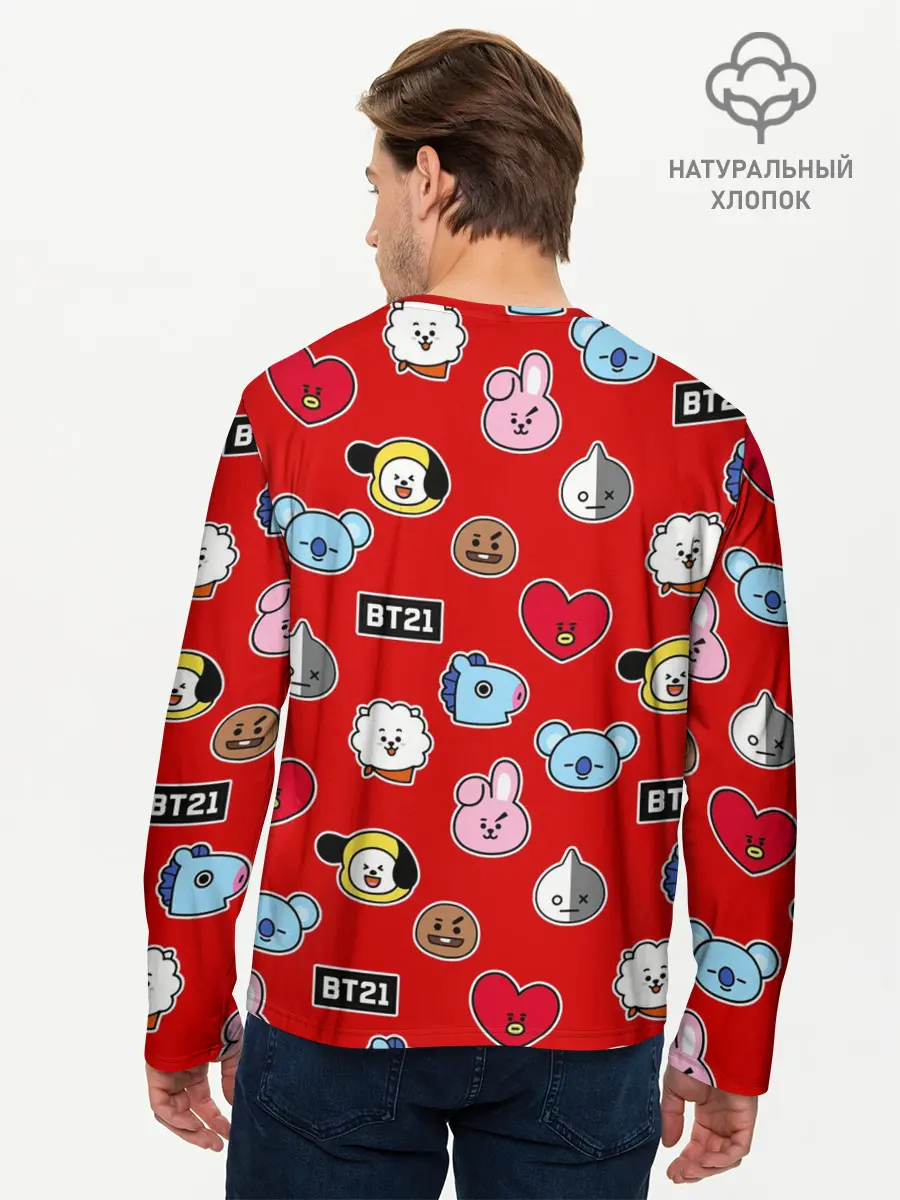 Мужской лонгслив базовый / BTS (P007_P004ooo2206581, P004ooo2206581)