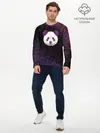Мужской лонгслив базовый / Панда (P007_P004ooo2207635, P004ooo2207635)