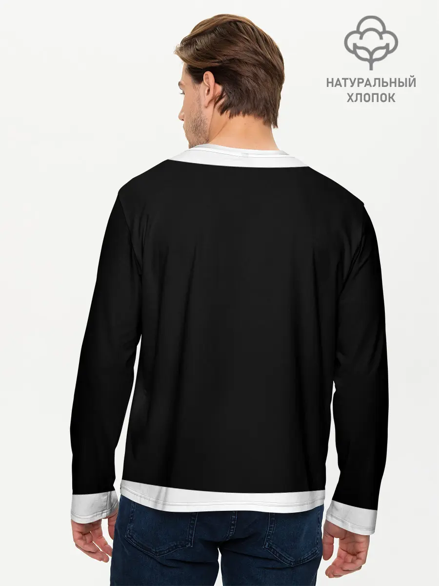 Мужской лонгслив базовый / Классика Русского рока (P007_P004ooo2211415, P004ooo2211415)
