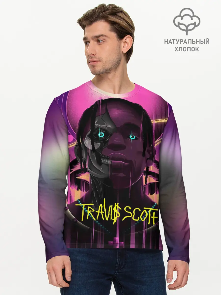 Мужской лонгслив базовый / TRAVIS SCOTT+FORTNITE (P007_P004ooo2210441, P004ooo2210441)