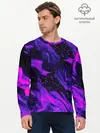 Мужской лонгслив базовый / ФИОЛЕТОВЫЙ ОГОНЬ (P007_P004ooo2212833, P004ooo2212833)