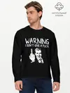 Мужской лонгслив базовый / Warning (P007_P004ooo2216065, P004ooo2216065)
