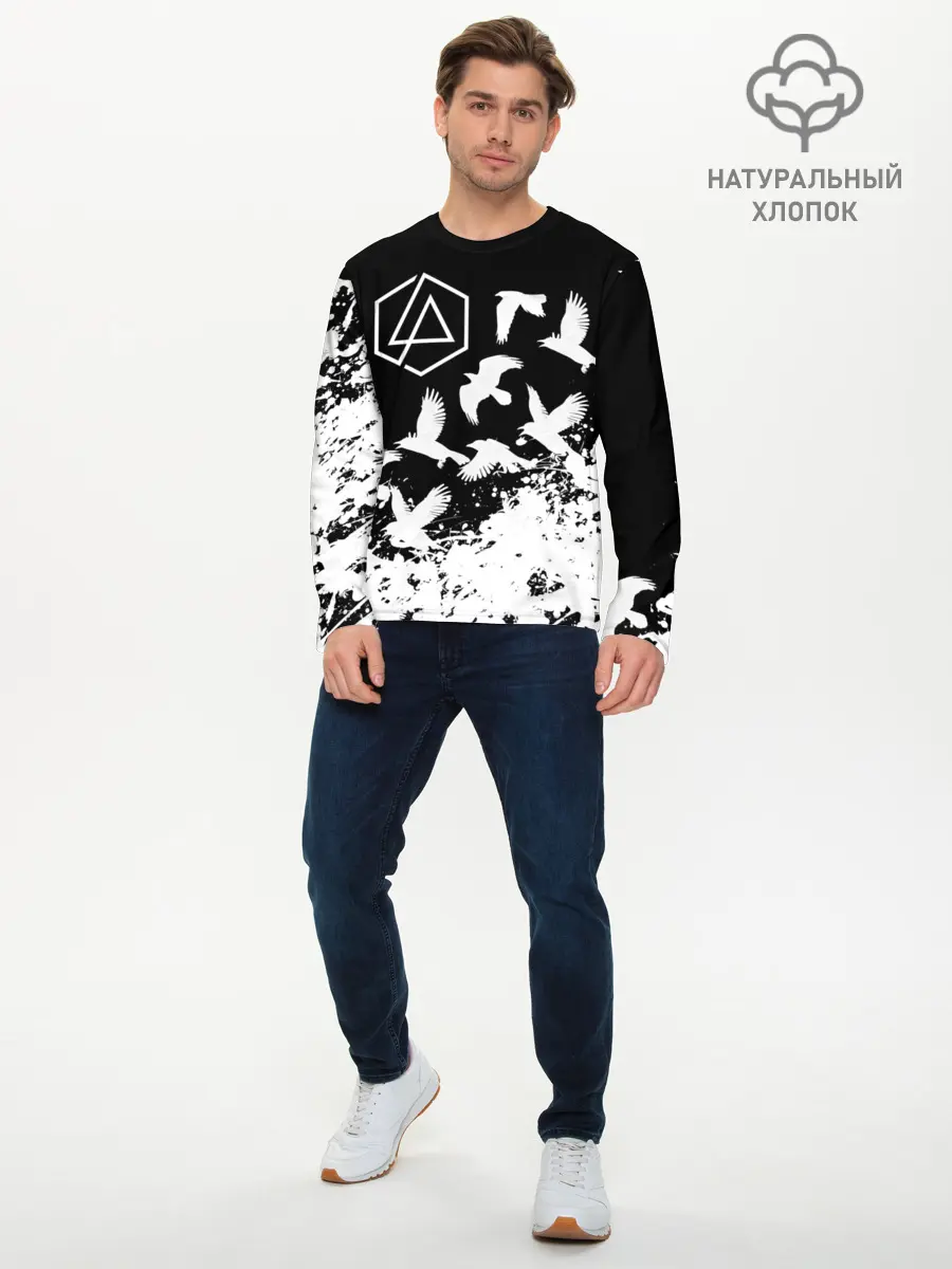 Мужской лонгслив базовый / LINKIN PARK [1] (P007_P004ooo2219227, P004ooo2219227)