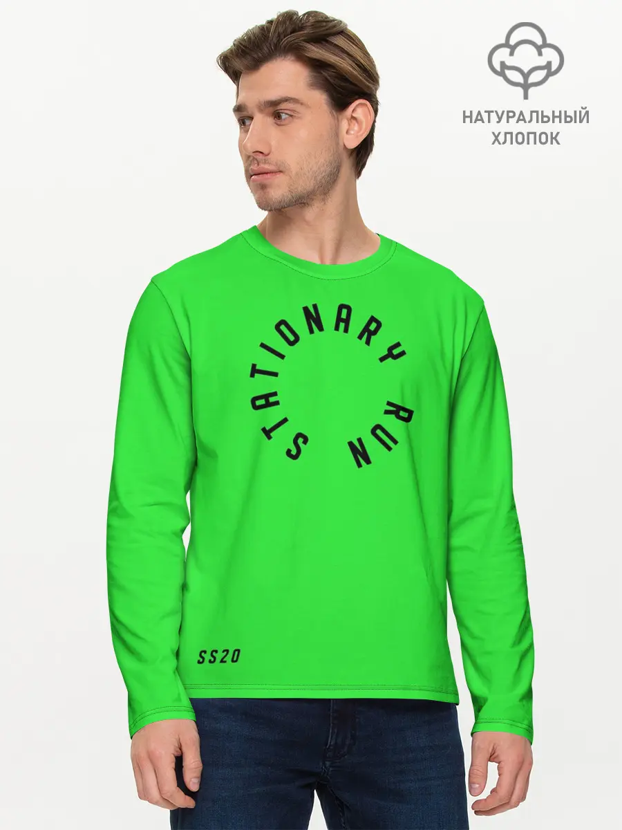 Мужской лонгслив базовый / Stationary Run (P007_P004ooo2222255, P004ooo2222255)
