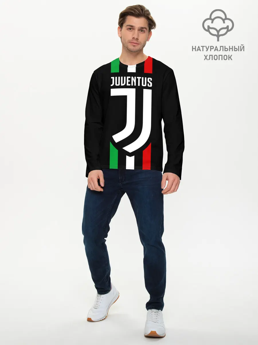 Мужской лонгслив базовый / JUVENTUS (P007_P004ooo2221631, P004ooo2221631)