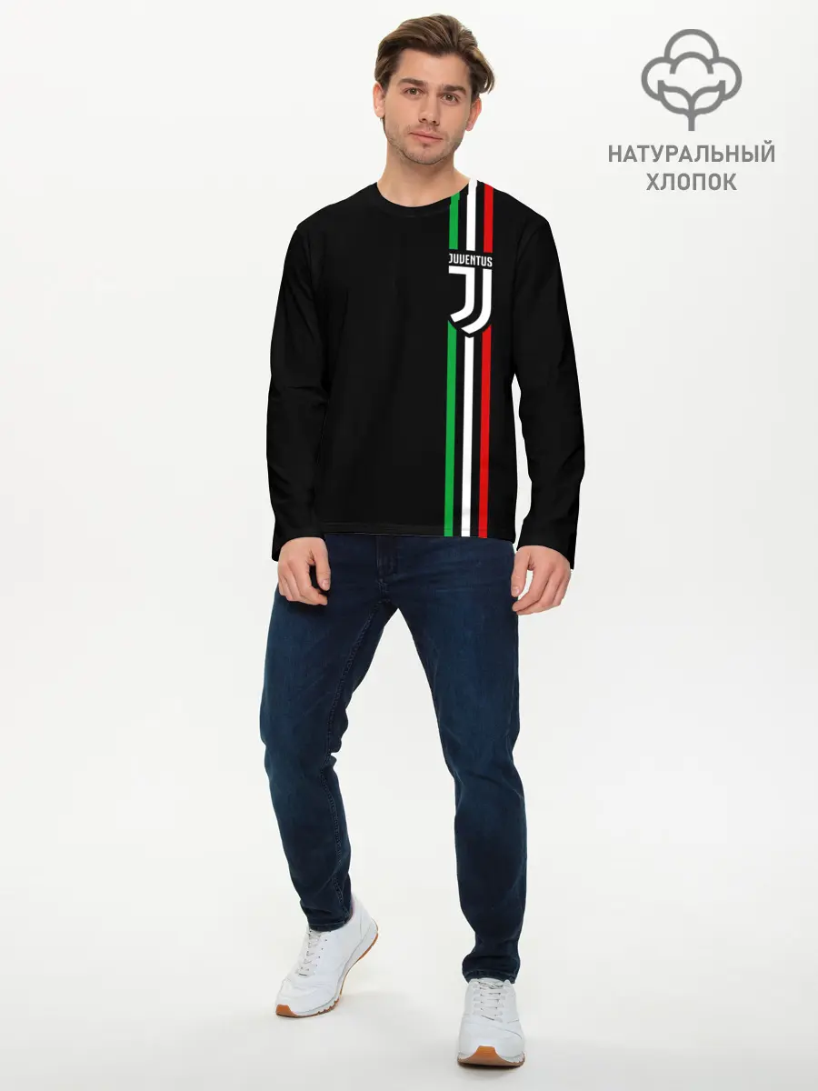 Мужской лонгслив базовый / JUVENTUS / ЮВЕНТУС (P007_P004ooo2221633, P004ooo2221633)