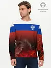 Мужской лонгслив базовый / Россия огонь (P007_P004ooo2224481, P004ooo2224481)
