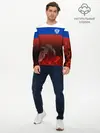 Мужской лонгслив базовый / Россия огонь (P007_P004ooo2224481, P004ooo2224481)