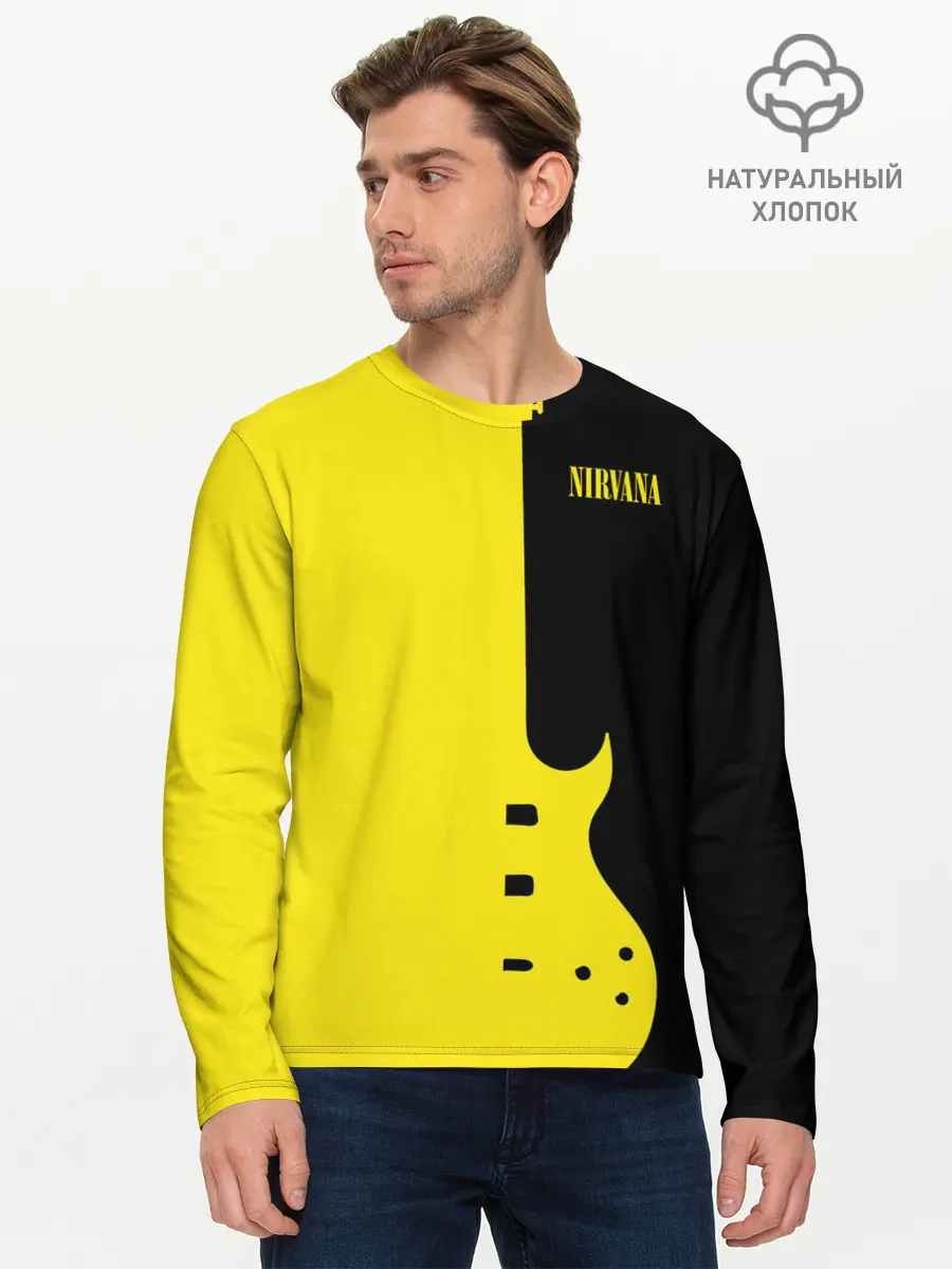 Мужской лонгслив базовый / Nirvana (P007_P004ooo2234925, P004ooo2234925)