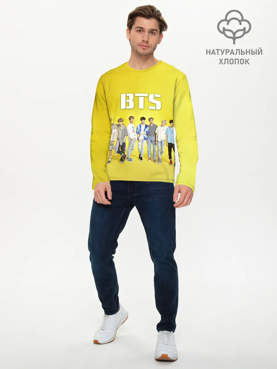 Мужской лонгслив базовый / BTS (P007_P004ooo2290495, P004ooo2290495)