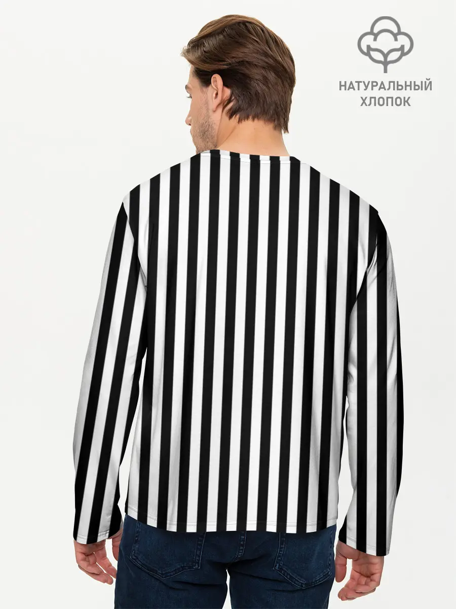 Мужской лонгслив базовый / Гуси (P007_P004ooo2309307, P004ooo2309307)
