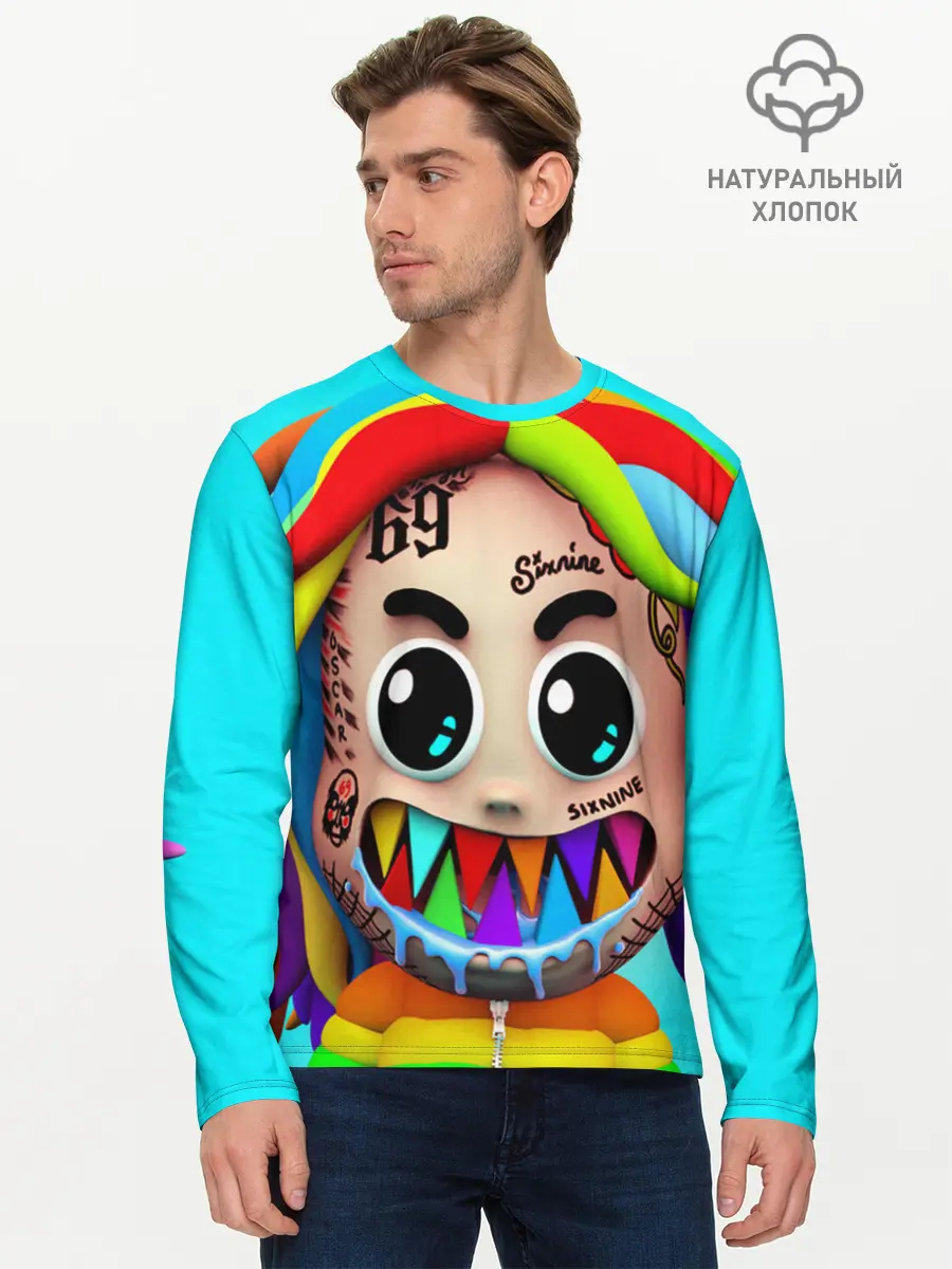 Мужской лонгслив базовый / 6IX9INE (P007_P004ooo2323771, P004ooo2323771)