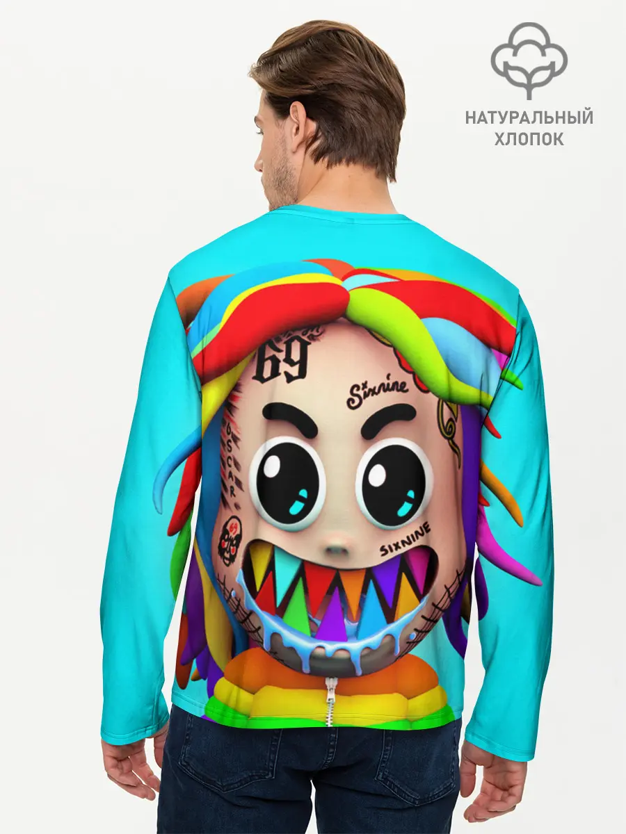 Мужской лонгслив базовый / 6IX9INE (P007_P004ooo2323771, P004ooo2323771)