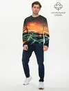 Мужской лонгслив базовый / Фэнтези море корабли закат (P007_P004ooo2315965, P004ooo2315965)