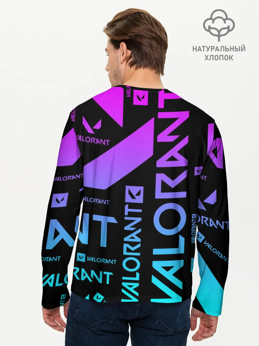 Мужской лонгслив базовый / Valorant (P007_P004ooo2356785, P004ooo2356785)