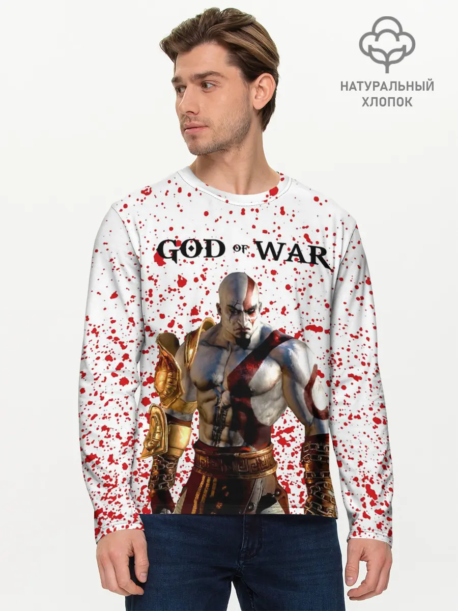 Мужской лонгслив базовый / GOD OF WAR (P007_P004ooo2376257, P004ooo2376257)