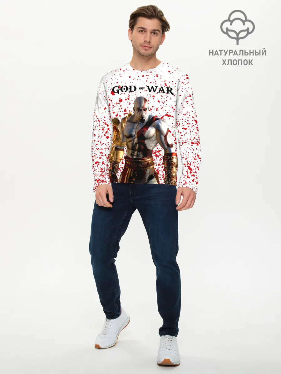 Мужской лонгслив базовый / GOD OF WAR (P007_P004ooo2376257, P004ooo2376257)