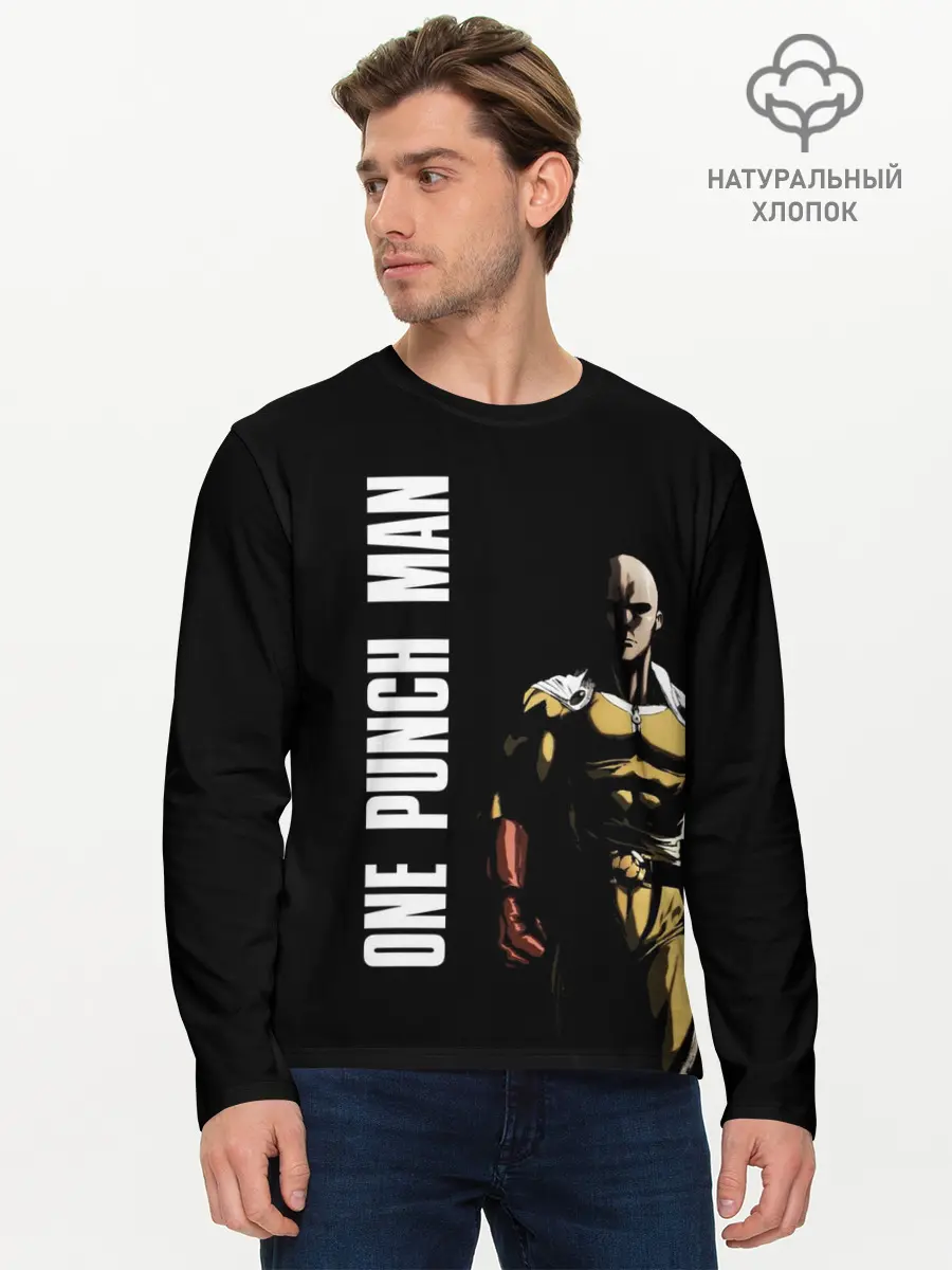 Мужской лонгслив базовый / One Punch Man (P007_P004ooo2391201, P004ooo2391201)