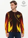 Мужской лонгслив базовый / Russian style | Русский стиль (P007_P004ooo2410913, P004ooo2410913)