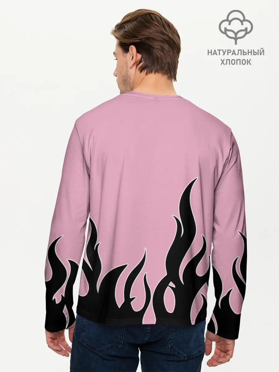 Мужской лонгслив базовый / BlackPink (P007_P004ooo2430933, P004ooo2430933)