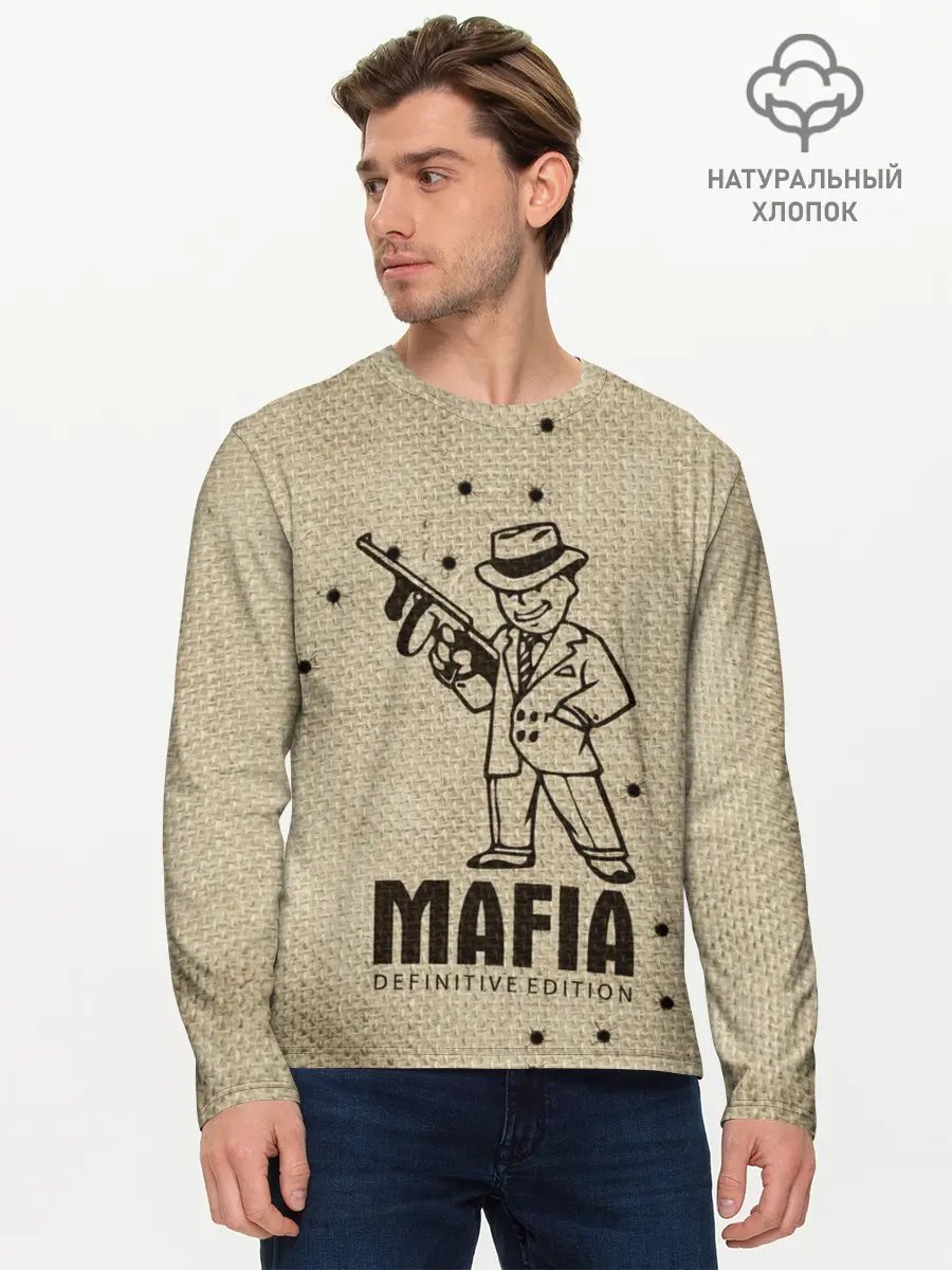 Мужской лонгслив базовый / Mafia 2 (P007_P004ooo2449949, P004ooo2449949)