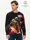 Мужской лонгслив базовый / Doom | Eternal (P007_P004ooo2450993, P004ooo2450993)