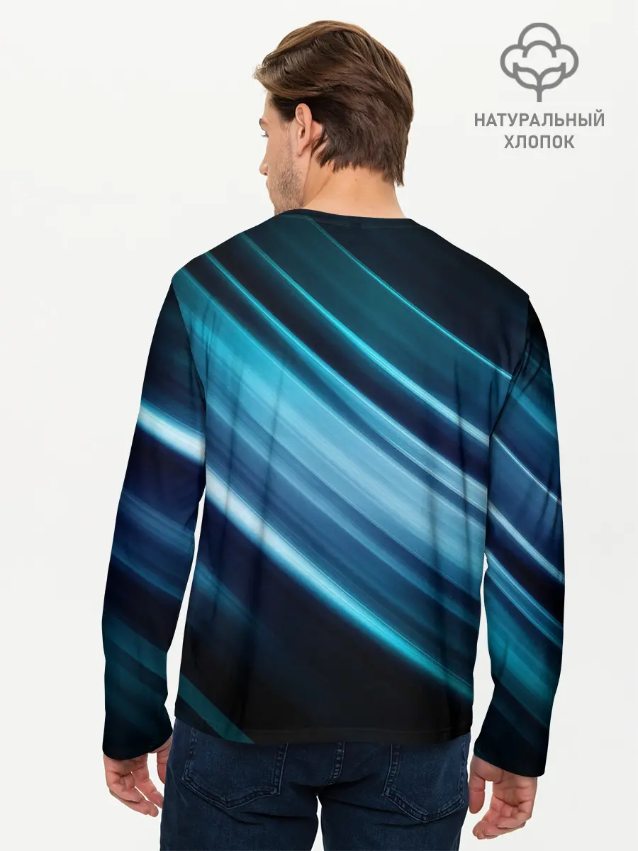 Мужской лонгслив базовый / GEOMETRY STRIPES (P007_P004ooo2448559, P004ooo2448559)