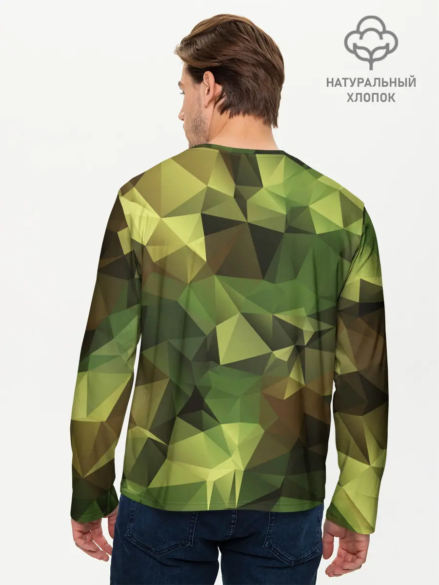 Мужской лонгслив базовый / МИЛИТАРИ (P007_P004ooo2449167, P004ooo2449167)