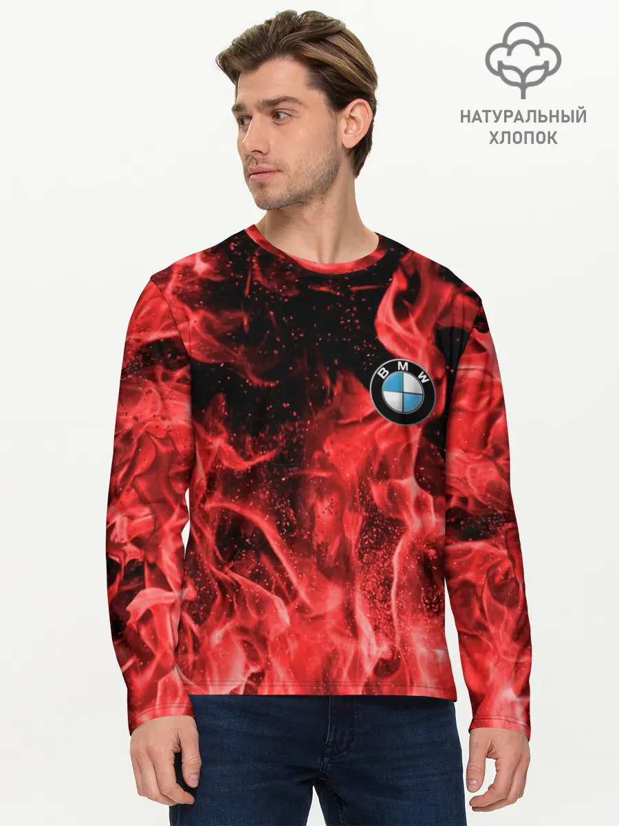 Мужской лонгслив базовый / BMW (P007_P004ooo2456043, P004ooo2456043)