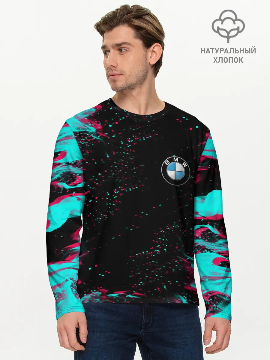 Мужской лонгслив базовый / BMW (P007_P004ooo2456073, P004ooo2456073)