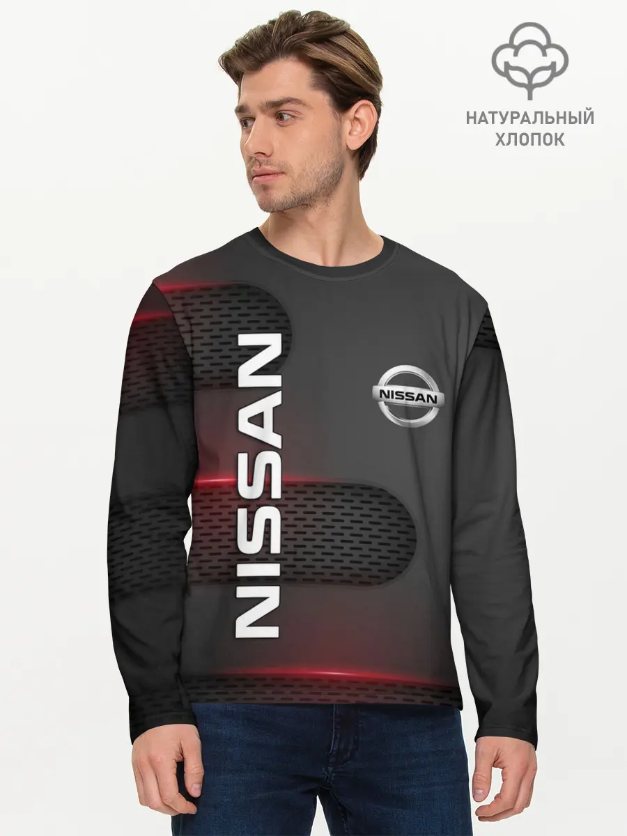 Мужской лонгслив базовый / NISSAN (P007_P004ooo2472187, P004ooo2472187)