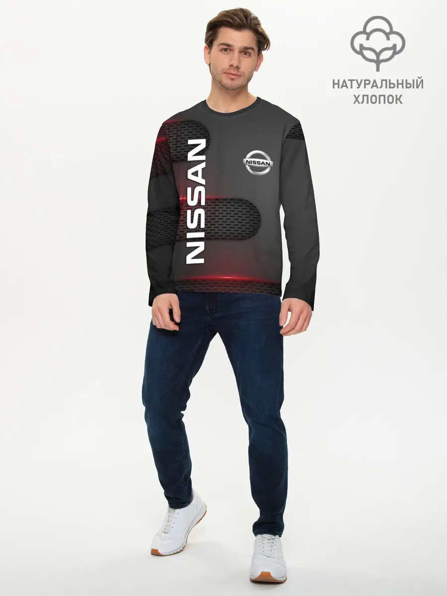 Мужской лонгслив базовый / NISSAN (P007_P004ooo2472187, P004ooo2472187)