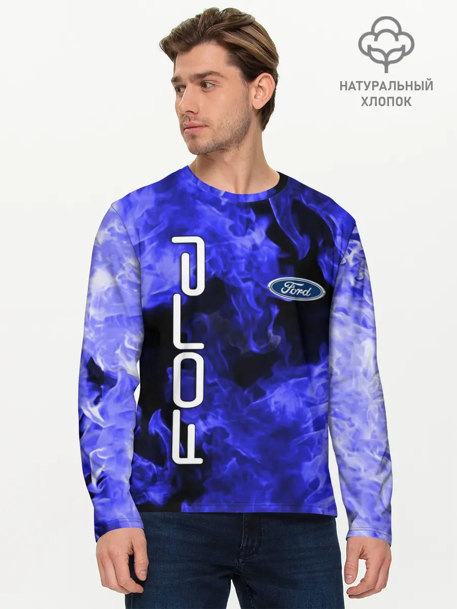 Мужской лонгслив базовый / FORD (P007_P004ooo2488327, P004ooo2488327)