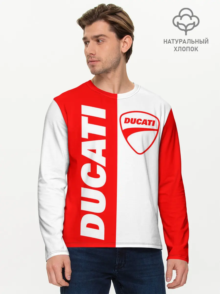 Мужской лонгслив базовый / DUCATI [4] (P007_P004ooo2515987, P004ooo2515987)