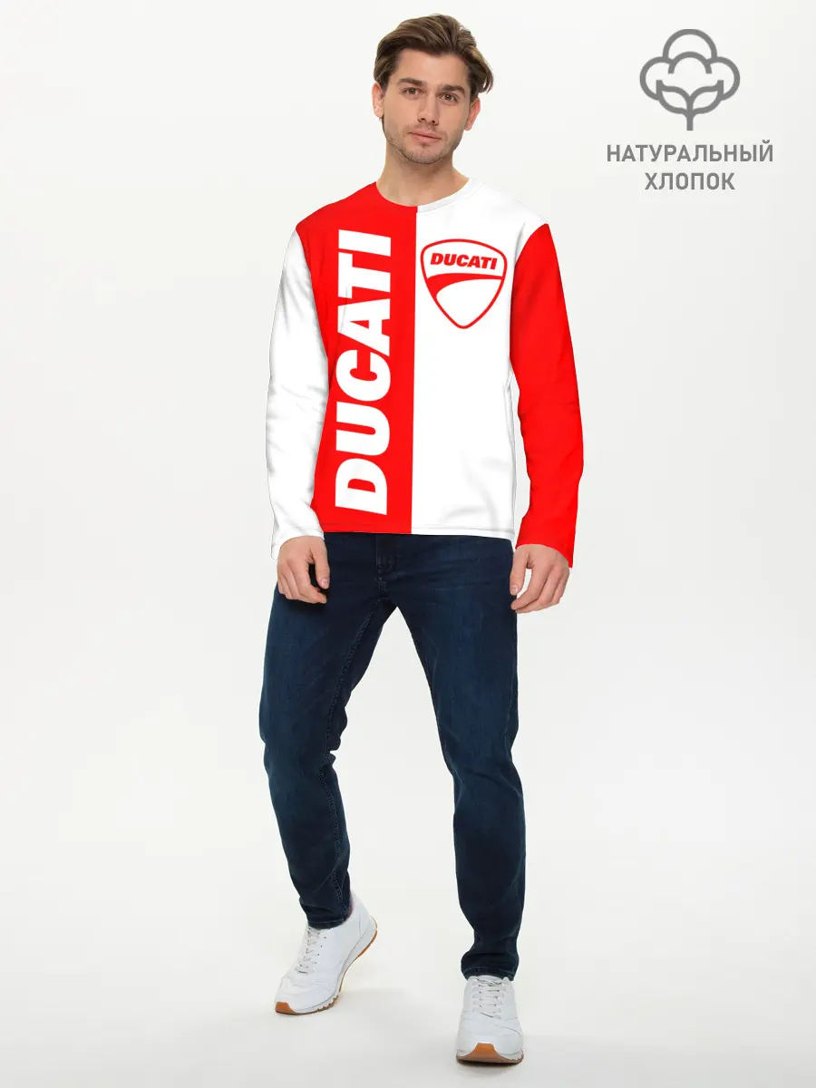 Мужской лонгслив базовый / DUCATI [4] (P007_P004ooo2515987, P004ooo2515987)