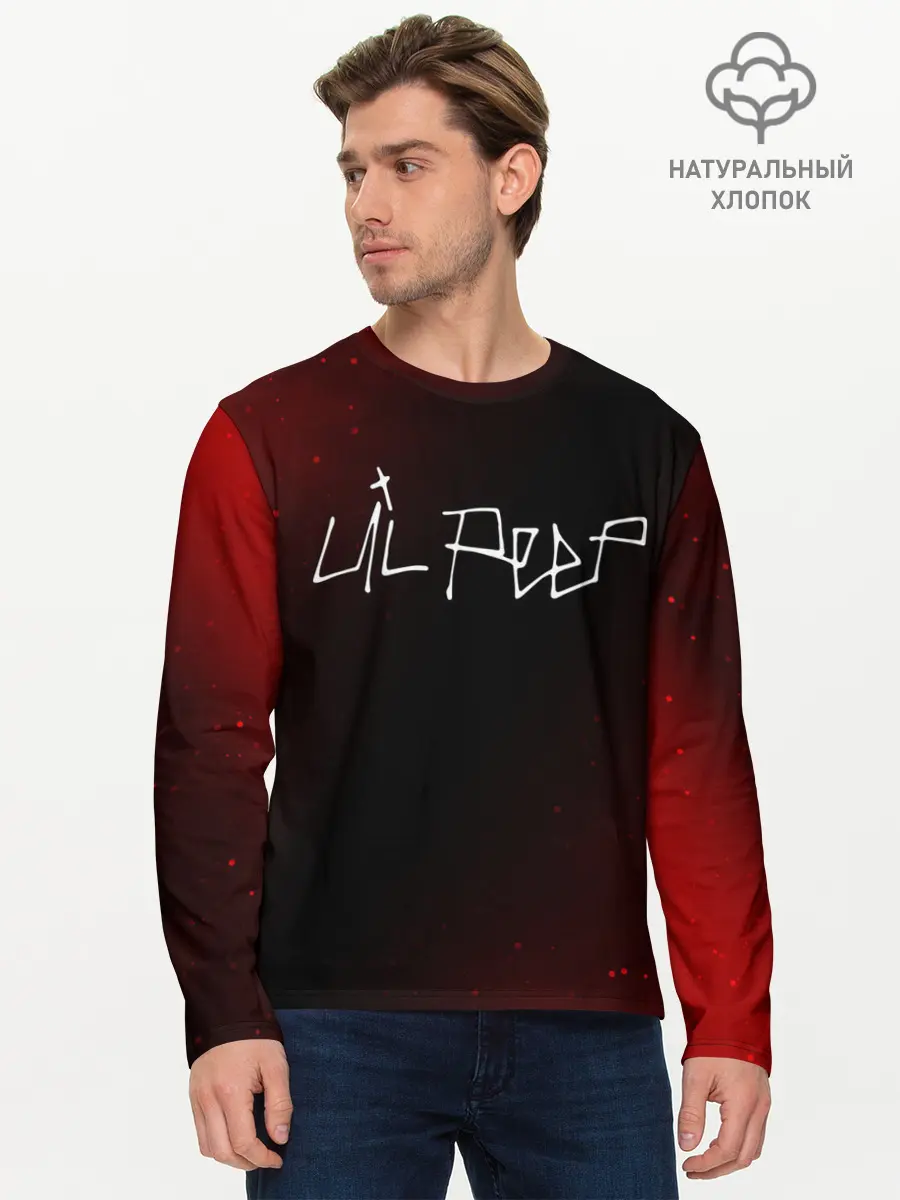 Мужской лонгслив базовый / LIL PEEP / ЛИЛ ПИП (P007_P004ooo2524253, P004ooo2524253)