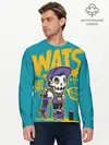 Мужской лонгслив базовый / Граффити Wats (P007_P004ooo2531941, P004ooo2531941)