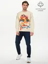 Мужской лонгслив базовый / Чаризард и покебол (P007_P004ooo2535309, P004ooo2535309)