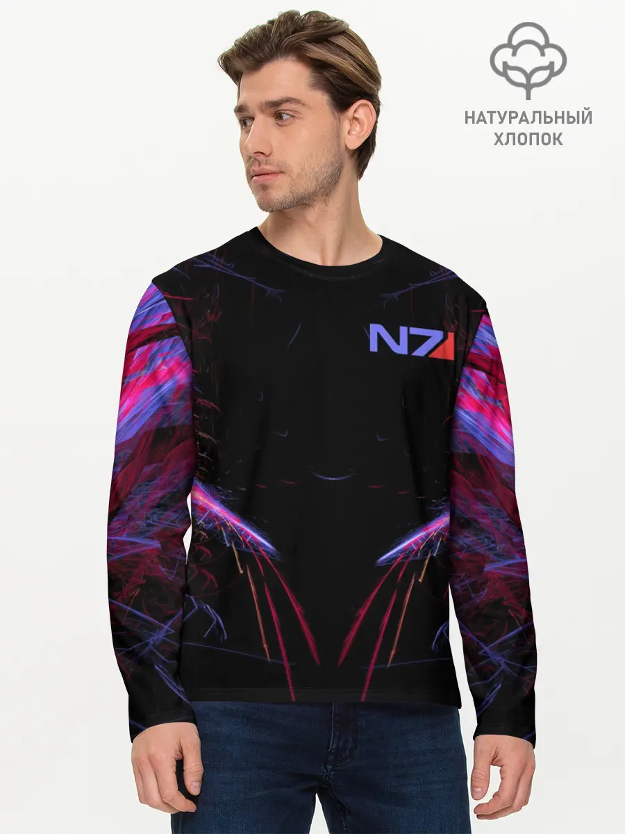 Мужской лонгслив базовый / N7 | Neon Style (P007_P004ooo2534879, P004ooo2534879)