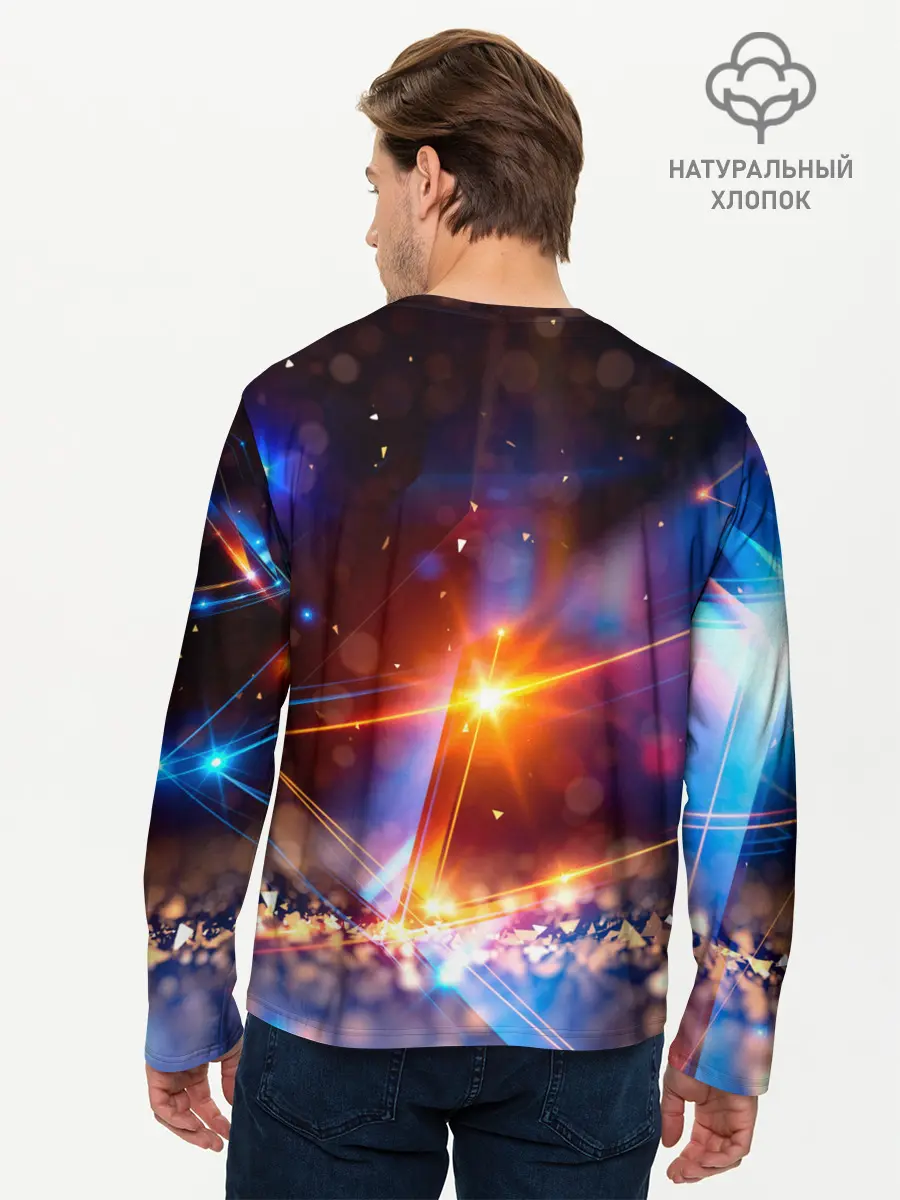Мужской лонгслив базовый / geometry light (P007_P004ooo2536505, P004ooo2536505)