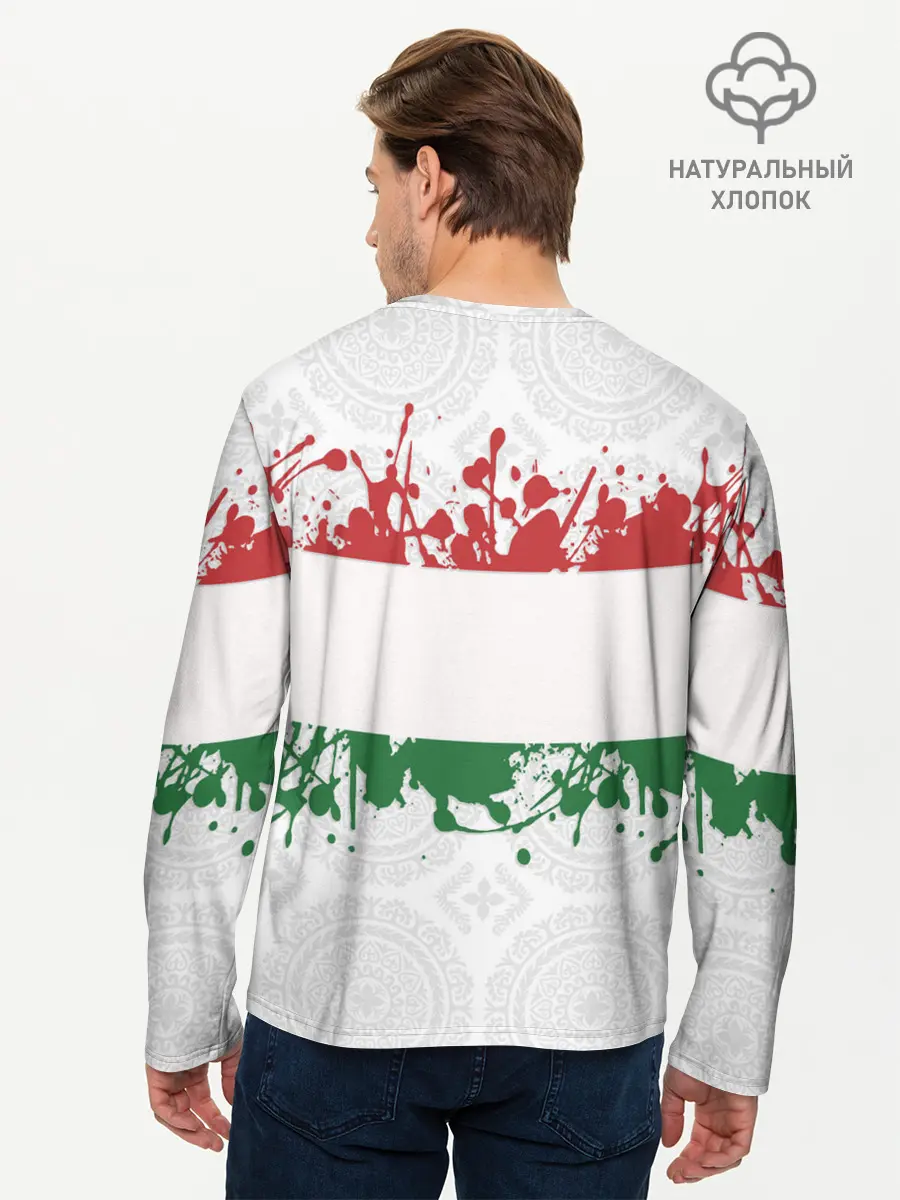 Мужской лонгслив базовый / Таджикистан (P007_P004ooo2538655, P004ooo2538655)